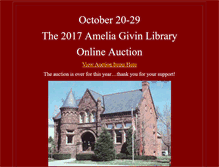 Tablet Screenshot of ameliasauction.org